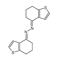 bis(4,5,6,7-tetrahydrothianaphthen-4-ylidene)hydrazine Structure
