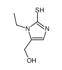 3-ethyl-4-(hydroxymethyl)-1H-imidazole-2-thione结构式