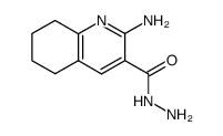 amino-2 hydrazinocarbonyl-3 tetrahydro-5,6,7,8 quinoleine结构式