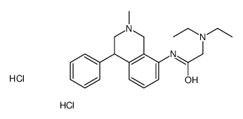 2-(diethylamino)-N-(2-methyl-4-phenyl-3,4-dihydro-1H-isoquinolin-8-yl)acetamide,dihydrochloride结构式