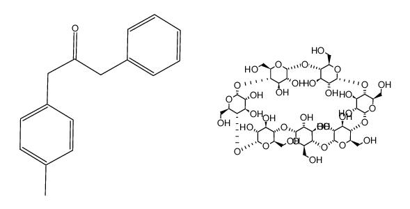 β-cyclodextrin-p-methylbenzyl benzyl ketone complex结构式