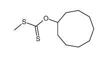 dithiocarbonic acid O-cyclononyl ester-S-methyl ester结构式