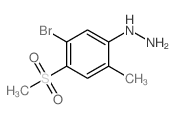 5-Bromo-2-methyl-4-methylsulfonylphenylhydrazine Structure