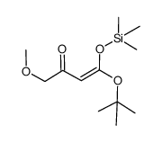 4-(tert-butyloxy)-1-methoxy-4-[(trimethylsilyl)oxy]-3-buten-2-one结构式