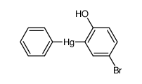 (5-bromo-2-hydroxy-phenyl)-phenyl-mercury Structure