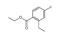 2-ethyl-4-iodo-benzoic acid ethyl ester Structure