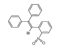 1-Brom-1-o-nitro-phenyl-2,2-diphenyl-aethen结构式