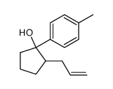 2-Allyl-1-p-tolyl-cyclopentanol Structure