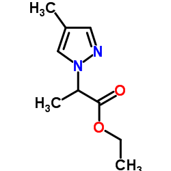 2-(4-METHYL-PYRAZOL-1-YL)-PROPIONIC ACID ETHYL ESTER结构式