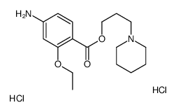 [3-ethoxy-4-(3-piperidin-1-ium-1-ylpropoxycarbonyl)phenyl]azanium,dichloride Structure