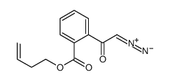 1-(2-but-3-enoxycarbonylphenyl)-2-diazonioethenolate结构式