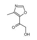2-hydroxy-1-(4-methyl-1,3-oxazol-5-yl)ethanone结构式