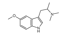 1-(5-methoxy-1H-indol-3-yl)-N,N-dimethylpropan-2-amine结构式