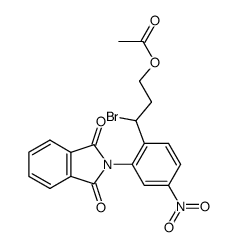 1-(3-acetoxy-1-bromo-propyl)-4-nitro-2-phthalimido-benzene Structure