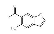 1-(5-HYDROXYBENZOFURAN-6-YL)ETHANONE structure