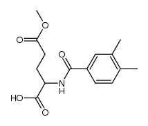 DL-N-(3,4-dimethyl-benzoyl)-glutamic acid-γ-methyl ester结构式