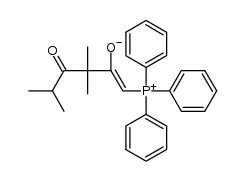 3,3,5-trimethyl-1-(triphenyl-λ5-phosphanylidene)-hexane-2,4-dione结构式