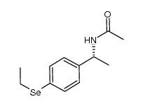 (R)-N-(1-(4-(ethylselanyl)phenyl)ethyl)acetamide Structure