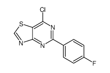 7-chloro-5-(4-fluorophenyl)-[1,3]thiazolo[4,5-d]pyrimidine结构式