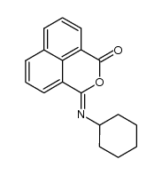 3-(cyclohexylimino)benzo[de]isochromen-1(3H)-one结构式