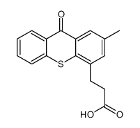 3-(2-methyl-9-oxothioxanthen-4-yl)propanoic acid Structure