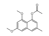 1-acetoxy-6,8-dimethoxy-3-methyl-naphthalene结构式