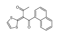 2-(1,3-dithiol-2-ylidene)-1-naphthalen-1-ylbutane-1,3-dione结构式