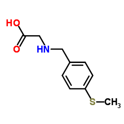 N-[4-(Methylsulfanyl)benzyl]glycine结构式