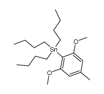 tributyl(2,6-dimethoxy-4-methylphenyl)stannane结构式