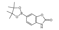 6-(4,4,5,5-tetramethyl-1,3,2-dioxaborolan-2-yl)benzo[d]oxazol-2(3H)-one structure