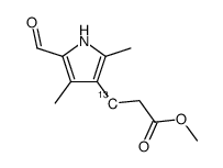 Methyl3-(5-formyl-2,4-dimethyl-1H-pyrrol- 3-yl)propanoate结构式