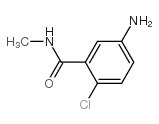 5-氨基-2-氯-N-甲基苯甲酰胺结构式