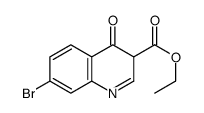 7-溴-3,4-二氢-4-氧代喹啉-3-羧酸乙酯结构式