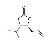 trans-5-allyl-4,5-dihydro-4-isopropyl-2(3H)-furanone结构式