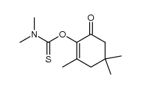 3,5,5-trimethyl-2-[(dimethylthiocarbamoyl)oxy]-2-cyclohexen-1-one Structure