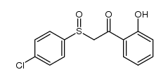 2-(4-chlorophenylsulphinyl)-2'-hydroxyacetophenone结构式