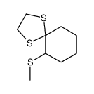6-methylsulfanyl-1,4-dithiaspiro[4.5]decane结构式