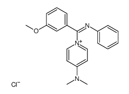 4-(dimethylamino)-1-((3-methoxyphenyl)(phenylimino)methyl)pyridin-1-ium chloride结构式