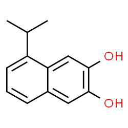 2,3-Naphthalenediol, 5-(1-methylethyl)- (9CI) Structure
