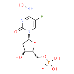 N(4)-hydroxy-5-fluorodeoxycytidine monophosphate结构式