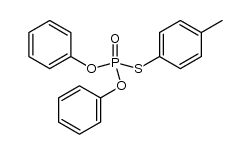 O,O-diphenyl S-p-tolylphosphorothioate Structure