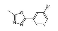 2-(5-bromopyridin-3-yl)-5-methyl-1,3,4-oxadiazole Structure