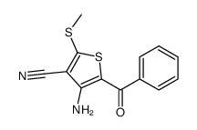 4-amino-5-benzoyl-2-methylsulfanylthiophene-3-carbonitrile结构式