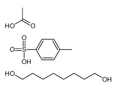 acetic acid,4-methylbenzenesulfonic acid,octane-1,8-diol结构式