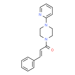 1-cinnamoyl-4-(2-pyridinyl)piperazine structure
