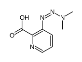 2-Pyridinecarboxylicacid,3-(3,3-dimethyl-1-triazenyl)-(9CI) Structure