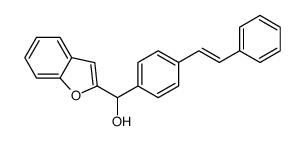 1-benzofuran-2-yl-[4-(2-phenylethenyl)phenyl]methanol结构式