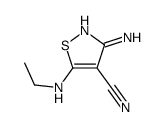 3-amino-5-(ethylamino)-1,2-thiazole-4-carbonitrile结构式
