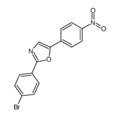 2-(4-bromophenyl)-5-(4-nitrophenyl)oxazole Structure