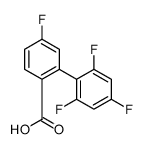 4-fluoro-2-(2,4,6-trifluorophenyl)benzoic acid Structure